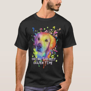 T-shirt Ayant le meilleur âge d'or Retriever doré Humo