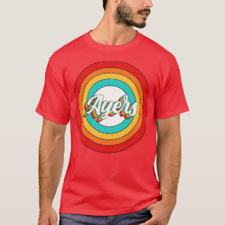T-shirt Ayers Nom Chemise Vintage Ayers Cercle
