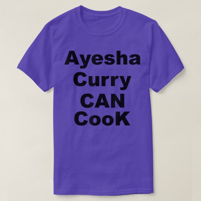 T-shirt Ayesha Curry peut cuisiner (Design devant)