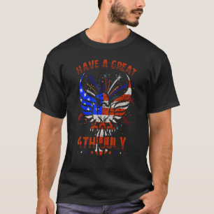 T-shirt Ayez Un Grand 4 juillet Aigle Drapeau Américain In