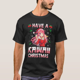 T-shirt Ayez Un Pyjama Japonais De Noël Kawaii Anime Girl