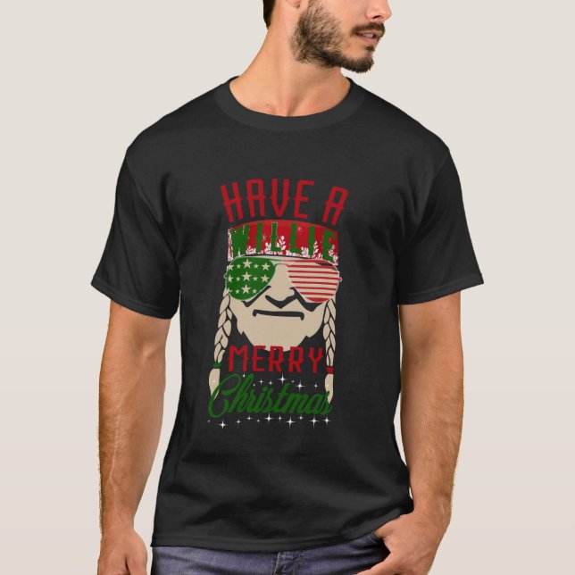 T-shirt Ayez un Willie Joyeux Noël412 (Devant)