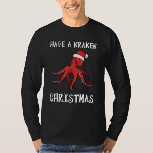 T-shirt Ayez Une Pieuvre De Noël Kraken Drôle À Noël Sant