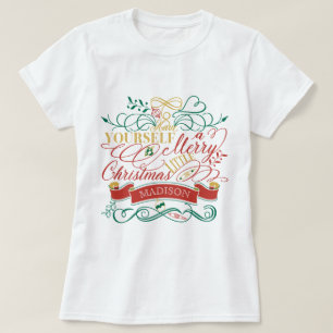 T-shirt Ayez vous-même une joyeuse petite typographie de