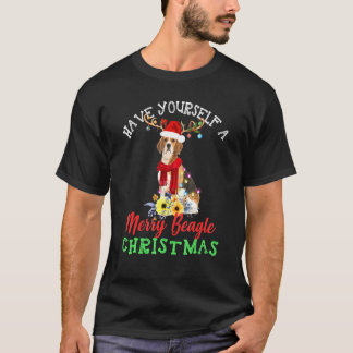 T-shirt Ayez-Vous Un Joyeux Noël Beagle
