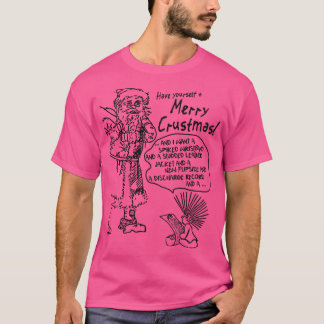 T-shirt Ayez Yoursa Joyeux Crustmas Crust Punk Noël