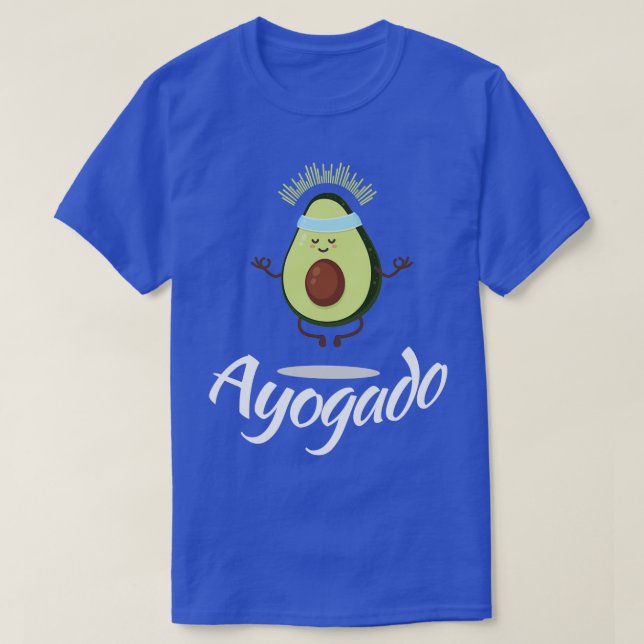 T-shirt Ayogado Yoga Avocado (3) (Design devant)