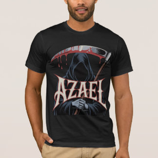 T-shirt Azael Grim Reaper Art Dark Fantasy Scythe & Hooded