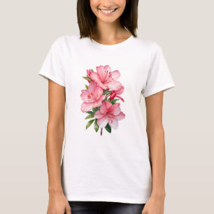 T-shirt Azalea peinture aquarelle