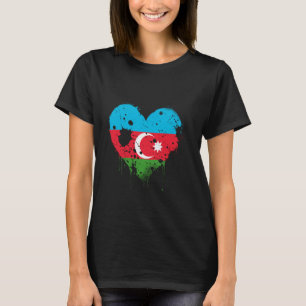 T-shirt Azerbaïdjan Vintage Heart Racines Azerbaïdjanaises