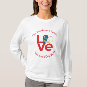 T-shirt Azores Rouge Drapeau AMOUR Personnalisé