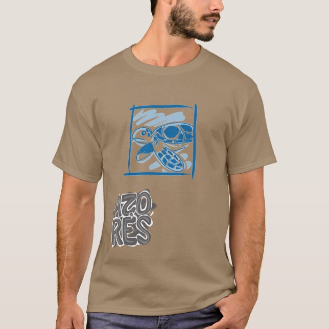 T-shirt Azores Turtle (Devant)