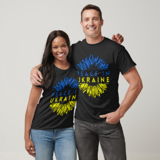 T-shirt Azov Peace In Ukraine Sunflower - Stand With Ukrai