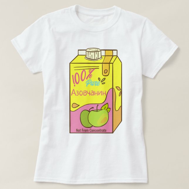 T-shirt Azovchanine 100% pur (Design devant)