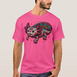 T-shirt Aztec Axolotl Art Et Patrimoine Hispanique Mexicai