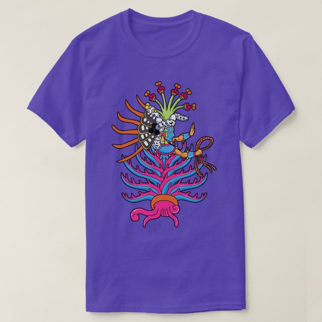 T-shirt Aztec Déesse Terre Mayahuel 1 (Design devant)
