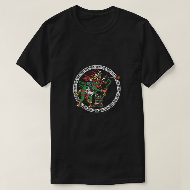T-shirt Aztec Guerrier Mexique Maya Inca Cadeau culturel a (Design devant)