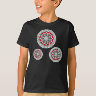 T-shirt Aztec rencontre une chemise noire Alien pour enfan
