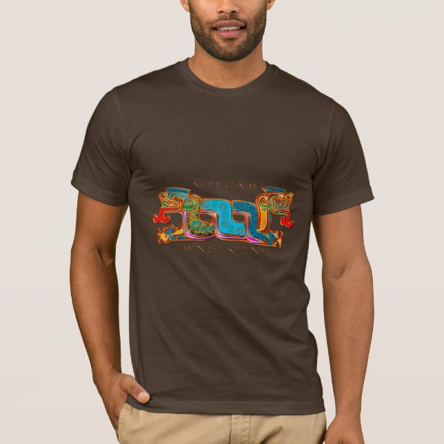 T-shirt AZTEC ~ Serpents jumeaux (Devant)