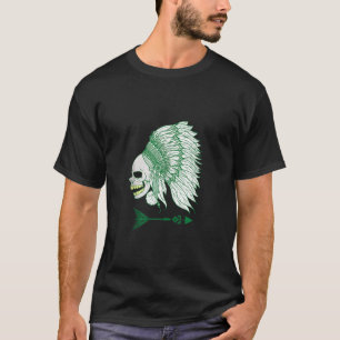T-shirt Aztec Vieux Homme Crâne Squelette Mexique Maya Anc