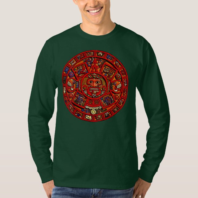 T-shirt Aztèque ou calendrier maya Conception sur le dos d (Devant)
