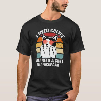 T-shirt Azuco   Coffee Cat