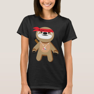 T-shirt Azure Open Source Brady The Ninja Sloth