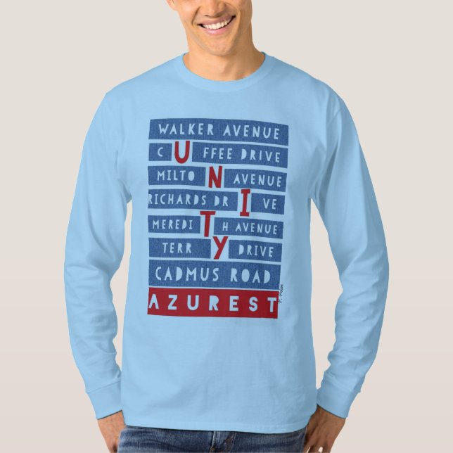 T-shirt AZUREST UNITY dans notre CommUNITY Long Sleeve (Devant)