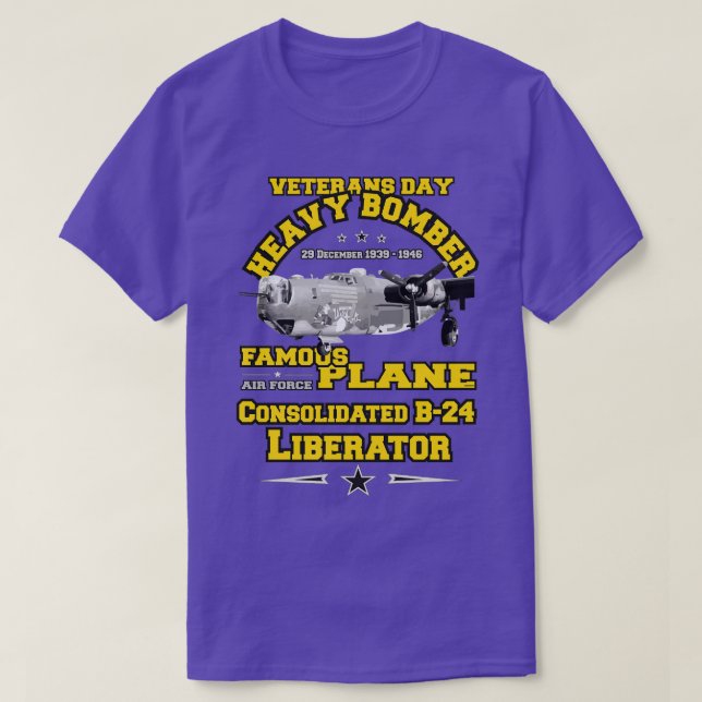 T-shirt B24 Liberator Bombe lourde (Design devant)