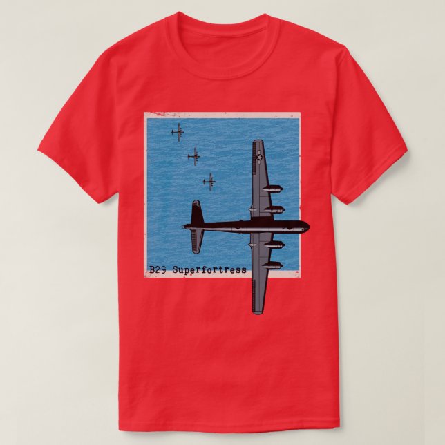 T-shirt B29 Superforteresse 2ÈME GUERRE MONDIALE bombardie (Design devant)