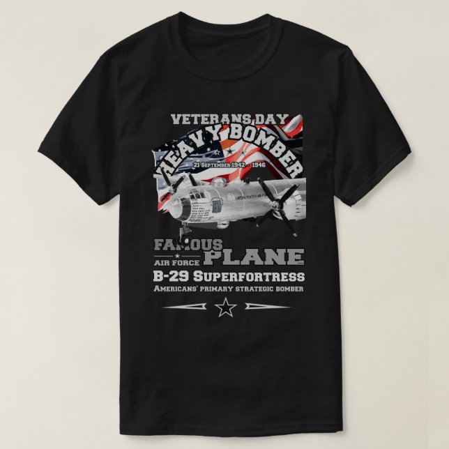 T-shirt B29 Superforteresse bombardier lourd (Design devant)