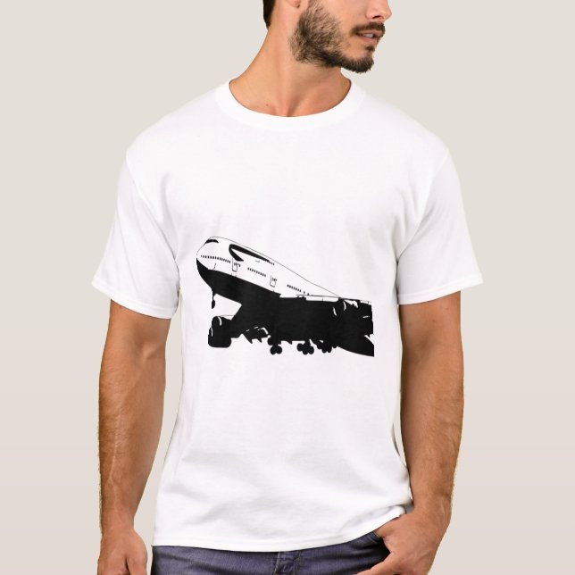 T-shirt B747 British Airways, Silhouette (Devant)