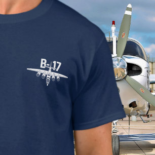 T-shirt B-17 Avion Vintage Salon d'aviation 2ÈME GUERRE MO