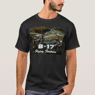 T-shirt B-17 Flyingfortress Avion de bombardement Vintage