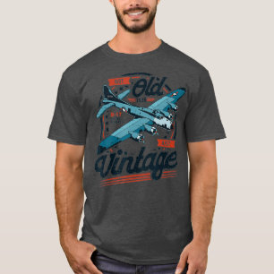 T-shirt B 17 Forteresse Volante Pas Vieux Juste Vintage B1