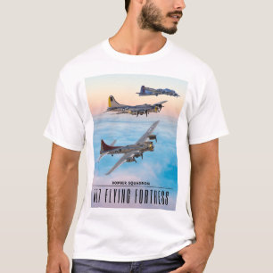 T-shirt B-17 SQUADRON BOMBRE FORTERESSE volant