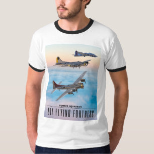 T-shirt B-17 SQUADRON BOMBRE FORTERESSE volant