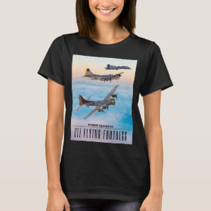 T-shirt B-17 SQUADRON BOMBRE FORTERESSE volant