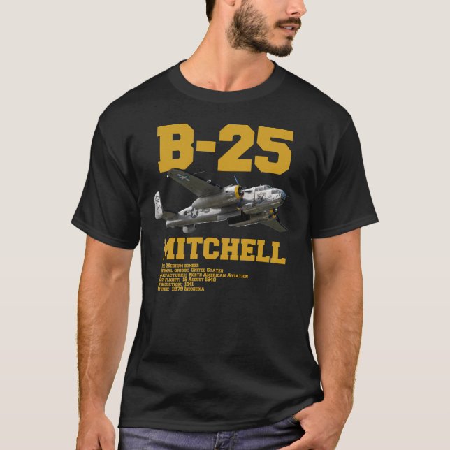 T-shirt B-25 Mitchell | WW2 Plane (Devant)
