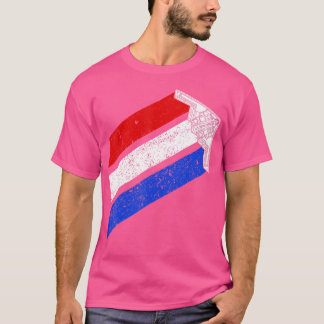 T-shirt B-2 Bomber Usa Contrails Red White Blue Stealth B2