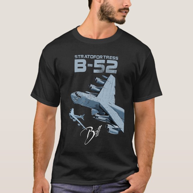 T-shirt B-52 Stratofortress bombardier lourd à longue port (Devant)