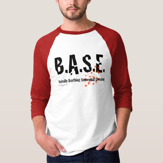 T-shirt B.A.S.E. Parachutiste sautant (Devant)