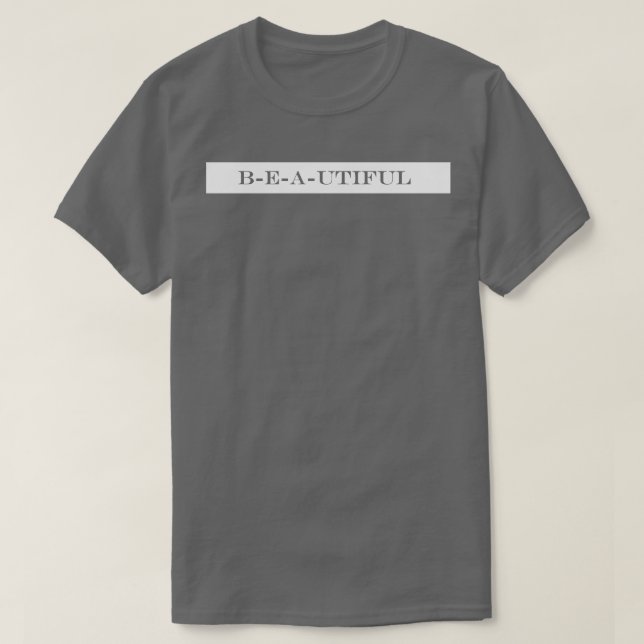 T-shirt b e a utili beau (Design devant)