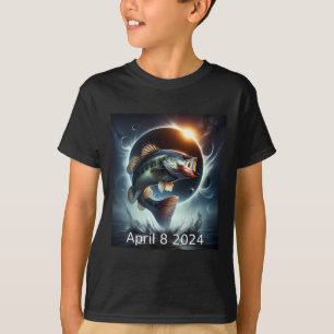 T-shirt B Éclipse solaire de poisson 8 avril 2024
