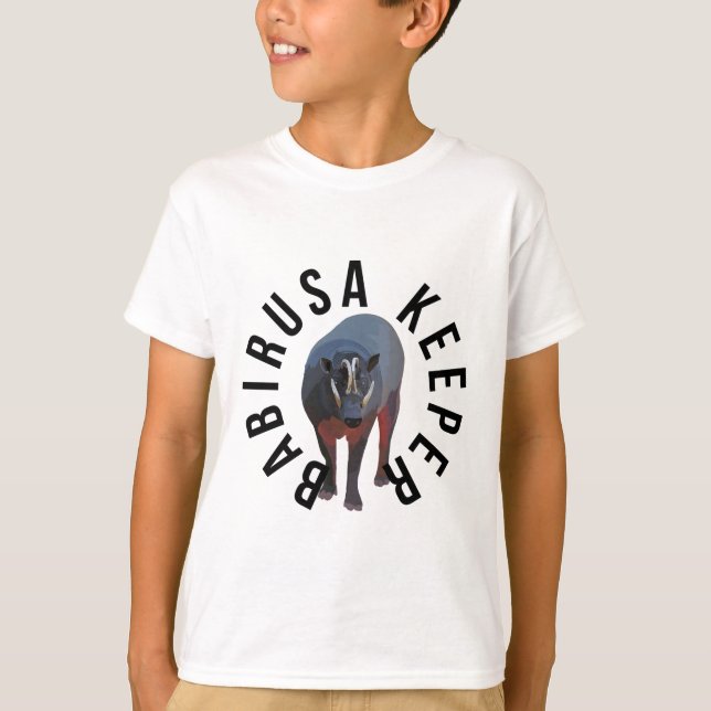 T-shirt B est pour Babirusa Keeper (Devant)