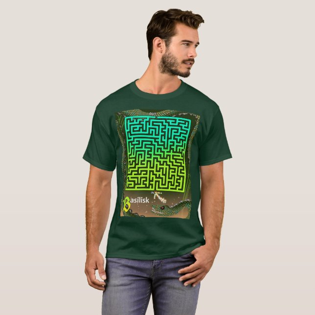 T-shirt B est pour Basilisk Maze (Devant entier)