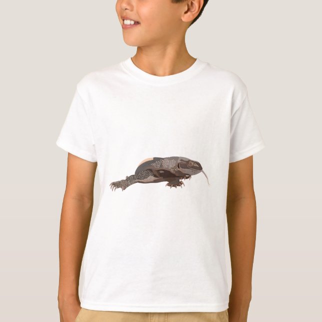 T-shirt B est pour Black Throt Monitor Lizard (Devant)