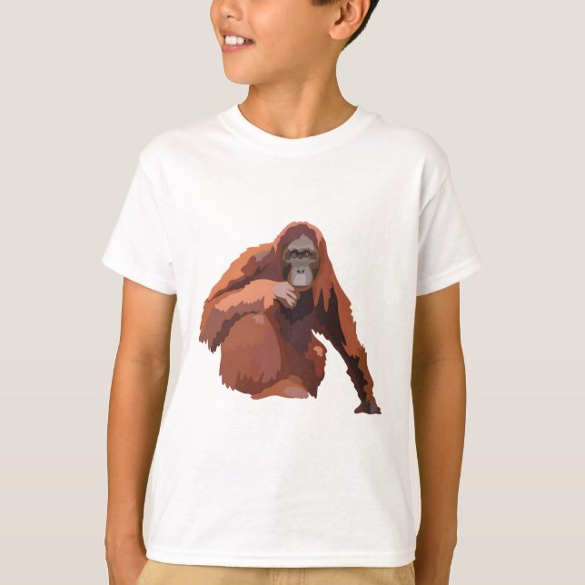 T-shirt B est pour Bornean Orangutan (Devant)