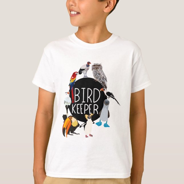 T-shirt B est pour le gardien d'oiseaux (Devant)