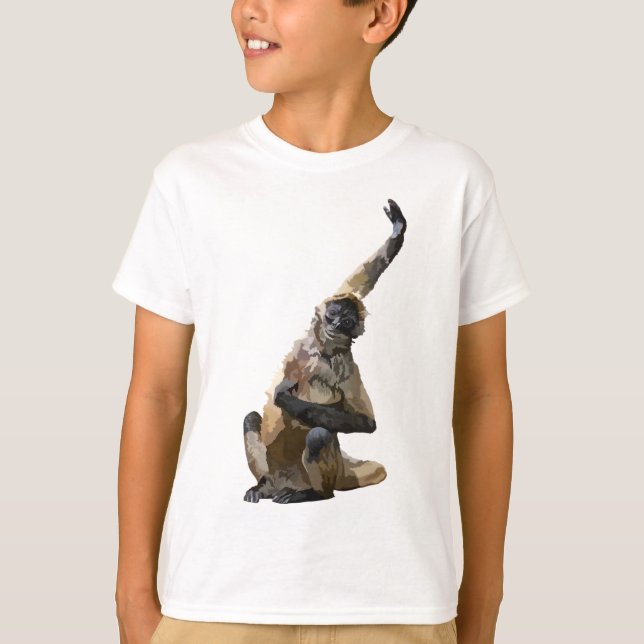 T-shirt B est pour le singe araignée noire (Devant)